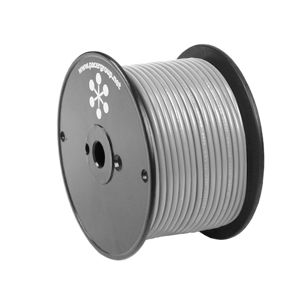 Pacer Group Pacer Grey 14 AWG Primary Wire, 100' - WUL14GY-100