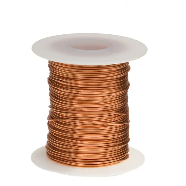 Remington Industries Bare Copper Wire, Buss Wire, 24 AWG, 100' Length, 0.0201" Diameter, Natural - 24BCW100