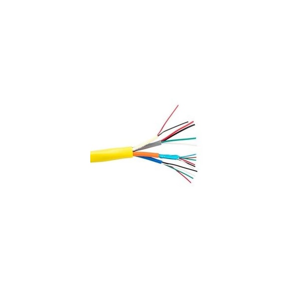 Swe-Tech 3C Access Control Cable, Plenum, 22AWG/2C + 22AWG/4C + 18AWG/4C + 22AWG/6C Shielded, Yellow, Spool, 500 ft - FWTACC1-PLMF