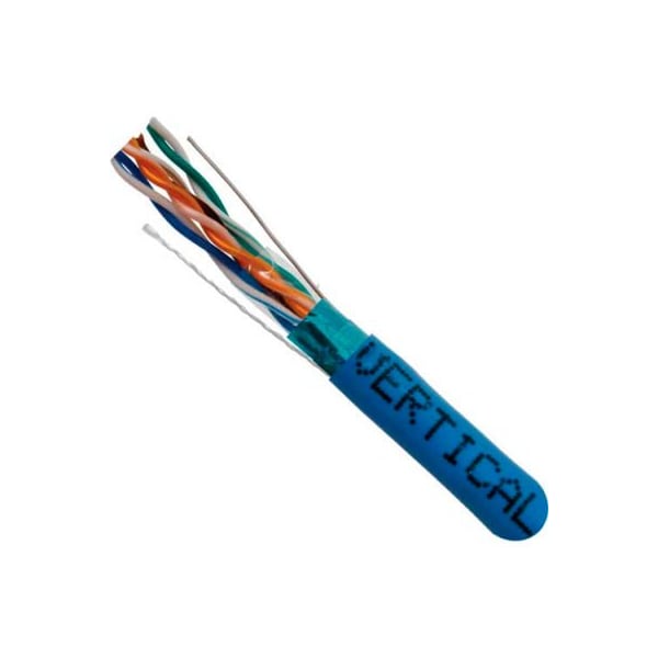 Chiptech, Inc Dba Vertical Cable Vertical Cable 057-479/S/P/BL Cat 5E STP 1000' 4 Pair Blue-Plenum Jacket AWG24 Bare Copper - 057-479/S/P/BL