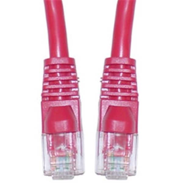 Cable Wholesale Cable Wholesale Cat5e Red Ethernet Crossover Cable; Snagless/Molded Boot; 1 foot - 10X6-33701