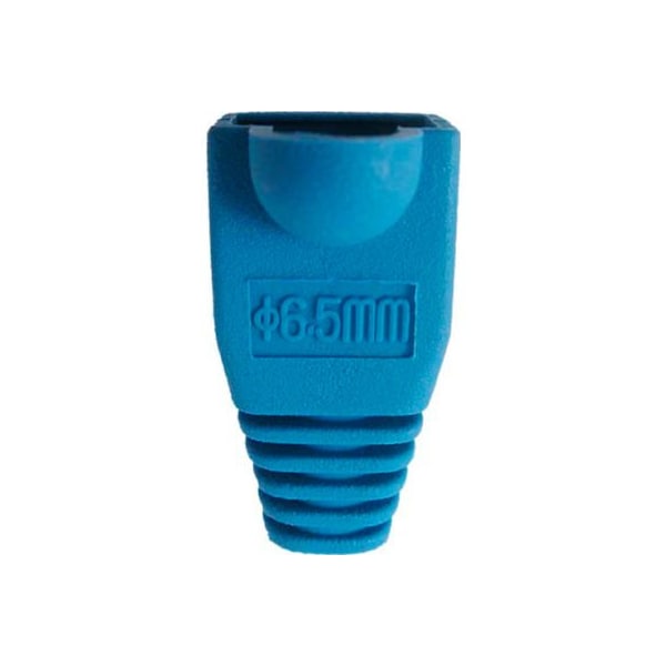Chiptech, Inc Dba Vertical Cable Vertical Cable, , RJ45 PVC Slip On Boots For Cat 5E & Cat 6 - Blue - 10 Pack - 015-29BL-10