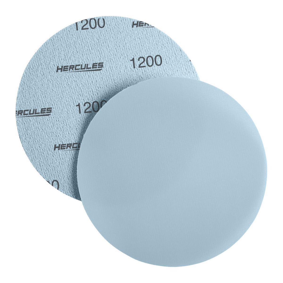 Disco de lija de película de gancho y presilla Hercules de 6 pulgadas y 1200 Grit, paquete de 5 - 58199