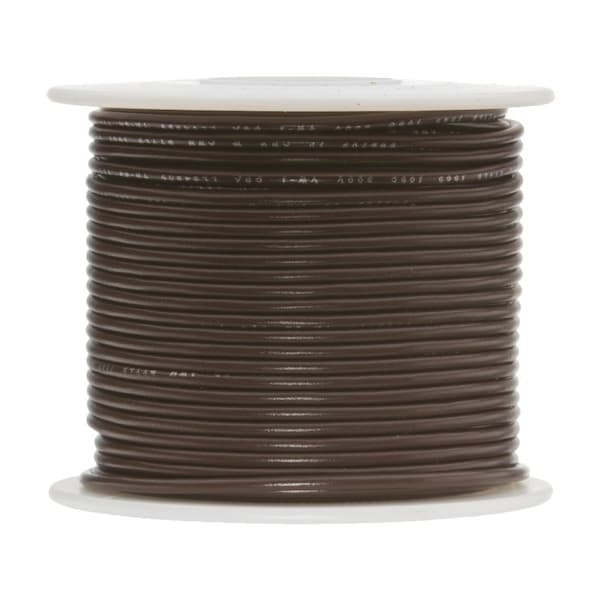 Remington Industries Hookup Wire, 16 AWG, Brown, 100 ft - 16UL3173STRBRO100