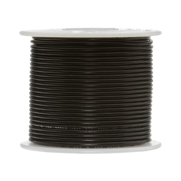 Remington Industries Hookup Wire, 22 AWG, Black, 100 ft - 22UL3173STRBLA100