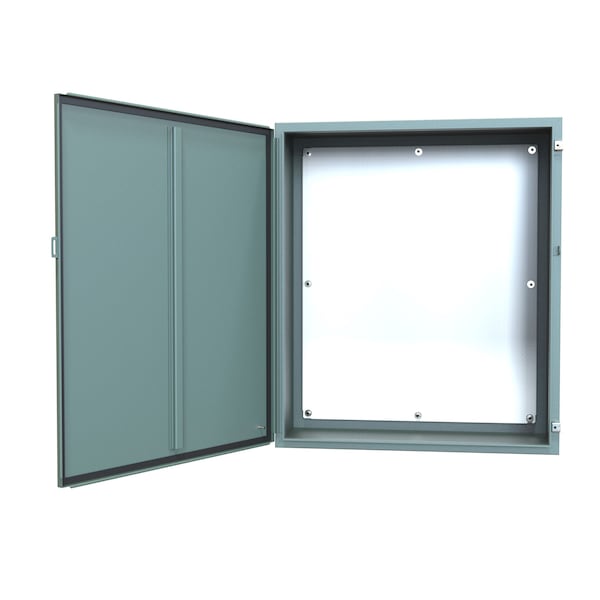 Hammond Steel Electrical Enclosures, 42 in H, 16 in D, 36 in W, NEMA 12, Hinged - 1418P16
