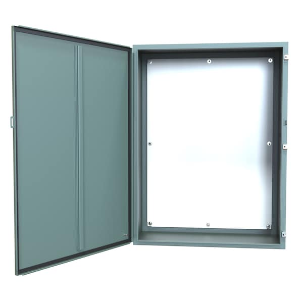 Hammond Steel Electrical Enclosures, 48 in H, 16 in D, 36 in W, NEMA 12, Hinged - 1418S16
