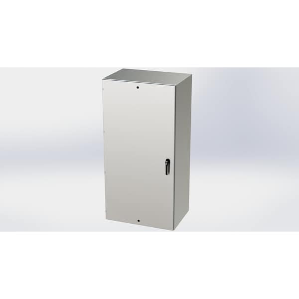 Saginaw Control & Engineering 304 Stainless Steel Electrical Enclosures, 72 in H, 24 in D, 36 in W, NEMA 3R, 4, 4X, 12, 13 - SCE-72EL3624SSLPPL
