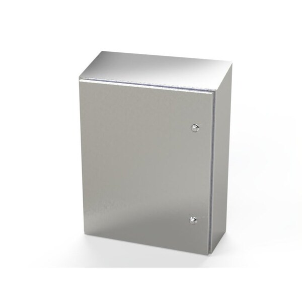 Saginaw Control & Engineering 304 Stainless Steel Electrical Enclosures, 24 in H, 8 in D, 20 in W, NEMA 3R, 4, 4X, 12, 13, Hinged - SCE-24K2008SSST