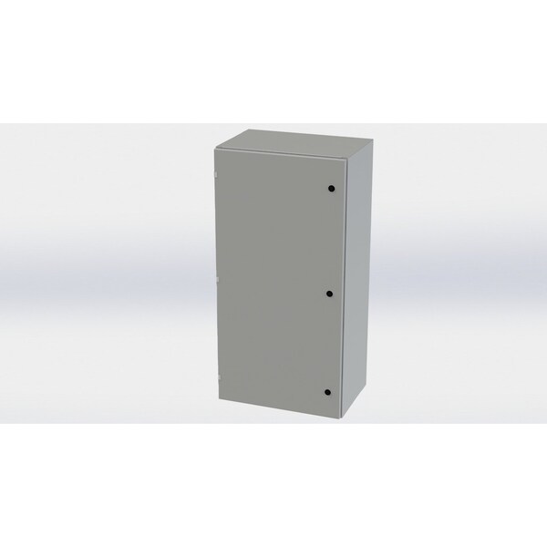 Saginaw Control & Engineering Carbon Steel Electrical Enclosures, 48 in H, 16 in D, 24 in W, NEMA 3R, 4, 12, 13, Hinged - SCE-48EL2416LP