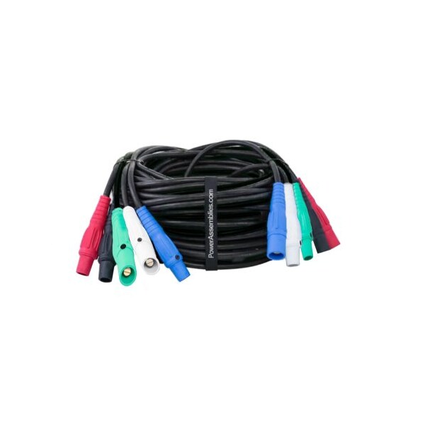 Power Assemblies 50' Banded Set 120/208V M/F 4 #2 AWG and 1 #6 AWG Type SC - Reverse Ground and Neutral - FB02SC16050MF-RGN-4