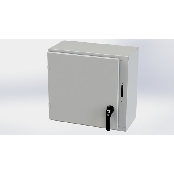 Saginaw Control & Engineering Carbon Steel Electrical Enclosures, 20 in H, 10 in D, 21.38 in W, NEMA 3R, 4, 12, 13, Hinged - SCE-20XEL2110LPLG