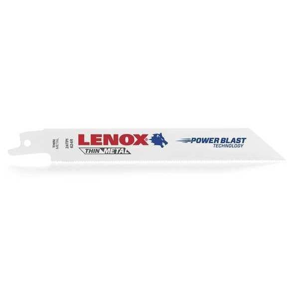Lenox 6 in L x 24 TPI Bi-Metal Reciprocating Saw Blade, 50 UNT, PK4 - 22757OSB624R