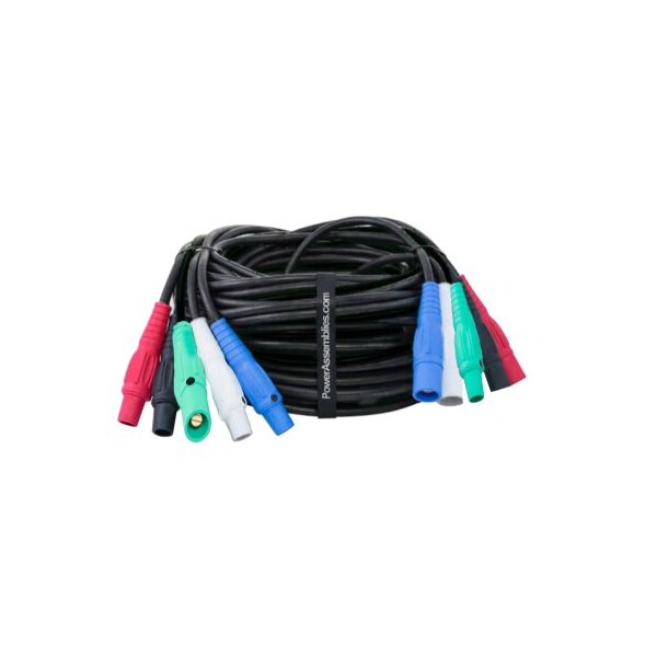 Power Assemblies 50' Banded Set 120/208V M/F 4 #2 AWG and 1 #6 AWG Type SC - Reverse Ground - FB02SC16050MF-RG-4