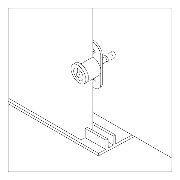 Richelieu 78 en 22 mm Cerradura de botón pulsador para un grosor máximo de panel de 78 en 22 mm Cromo - 369470140