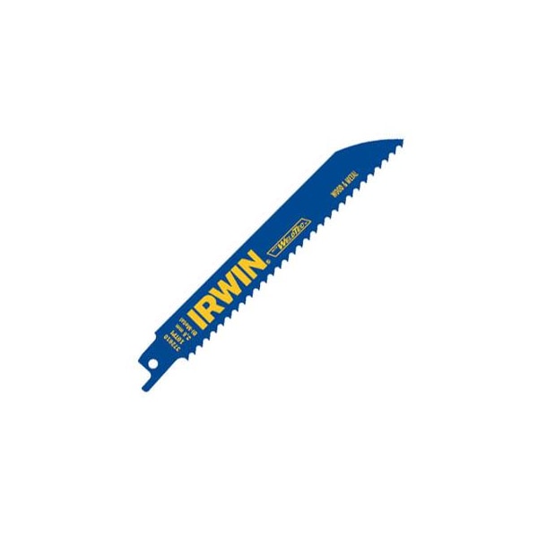 Irwin 8" L x General Purpose Cutting Recip Saw Blade, 8in, 10Tpi - 372810
