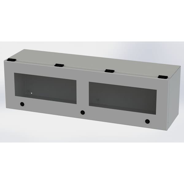 Saginaw Control & Engineering Carbon Steel Electrical Enclosures, 9 in H, 8 in D, 30 in W, NEMA 3R, 4, 12, 13, Hinged - SCE-L9308ELJW