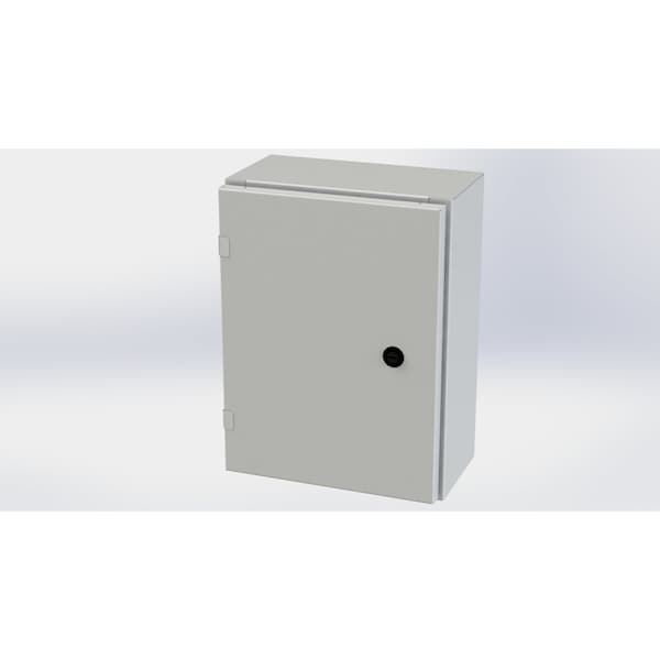 Saginaw Control & Engineering Carbon Steel Electrical Enclosures, 16 in H, 6 in D, 12 in W, NEMA 3R, 4, 12, 13, Hinged - SCE-16EL1206LPLG