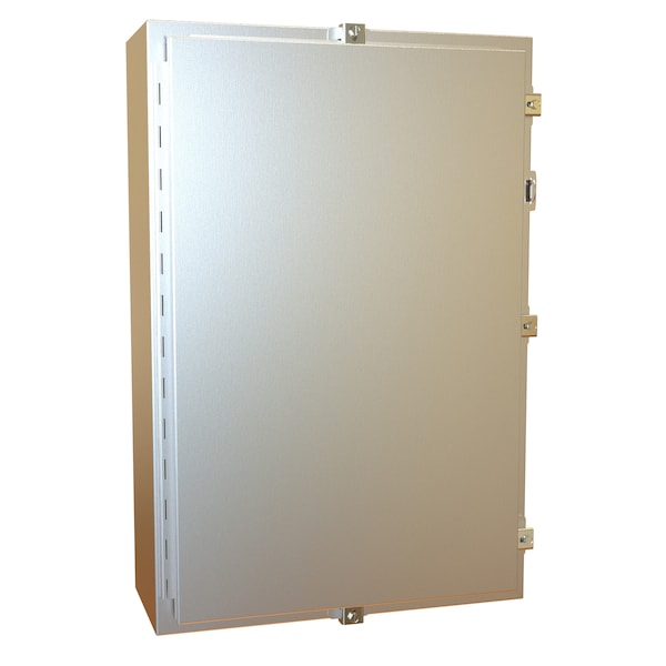 Hammond 304 Stainless Steel Electrical Enclosures, 30 in H, 8 in D, 20 in W, NEMA 4X, Hinged - 1418N4SSF8