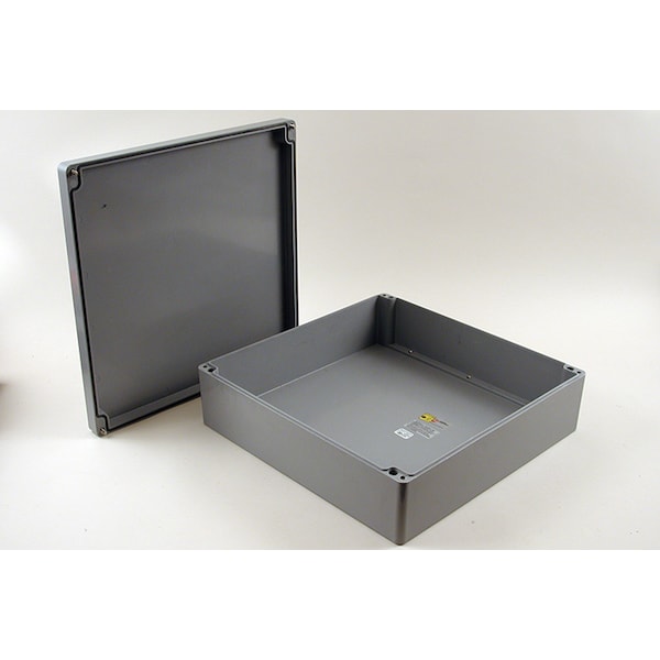 Hammond Glass Reinforced Polyester Electrical Enclosures, 15.94 in H, 4.72 in D, 15-3/4 in W, Screw On - 1590ZGRP253