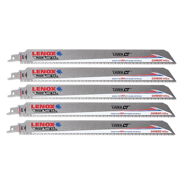 Lenox 8 TPI Reciprocating Saw Blade, 5 PK - LXAR12108CT
