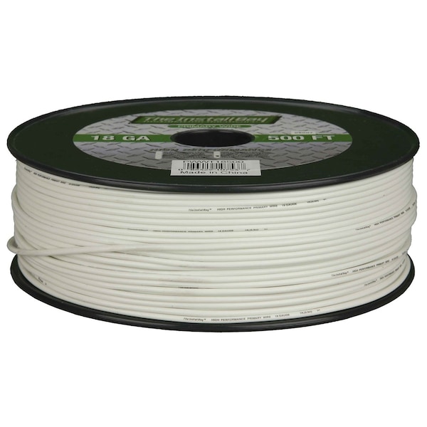 Installbay By Metra 16-Gauge White Primary Wire, 500' Spool - PWWT16500