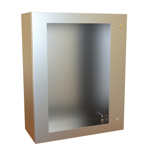 Hammond Stainless Steel Electrical Enclosures, 30 in H, 10 in D, 24 in W, NEMA 4X, Hinged - EN4SD302410WSS