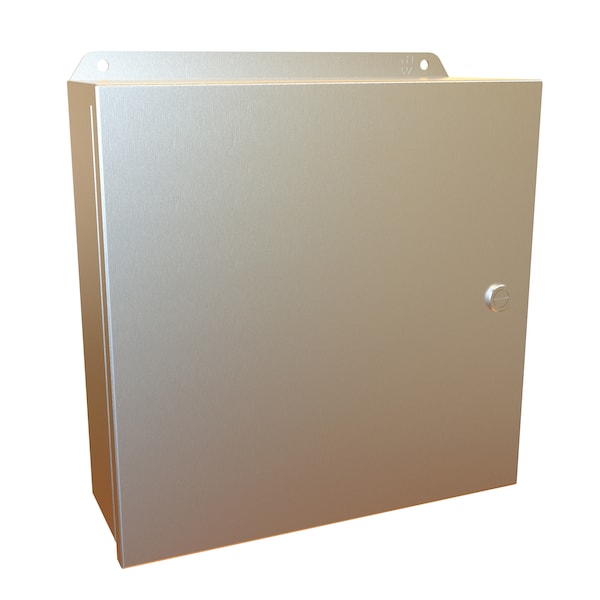 Hammond 316 Stainless Steel Electrical Enclosures, 12 in H, 4 in D, 12 in W, NEMA 4X, Hinged - EJ12124S16
