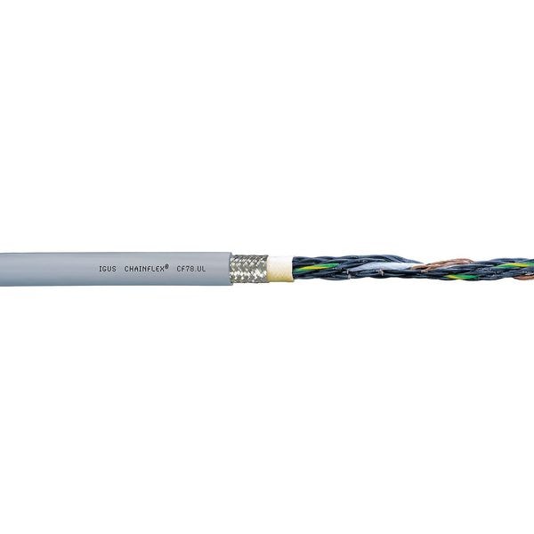 Chainflex 18 AWG 18 Conductor Continuous Flex Control Cable 300V GY - CF78-UL-07-18-100