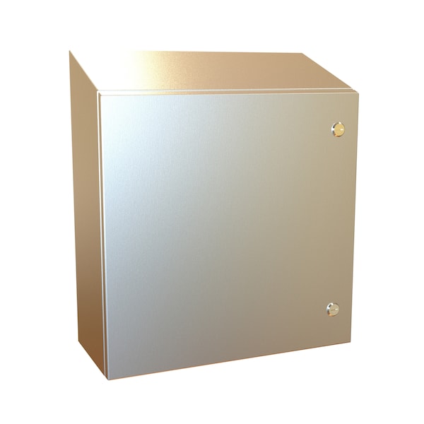 Hammond 304 Stainless Steel Electrical Enclosures, 20 in H, 8 in D, 20 in W, NEMA 4X, Hinged - ST202008SS