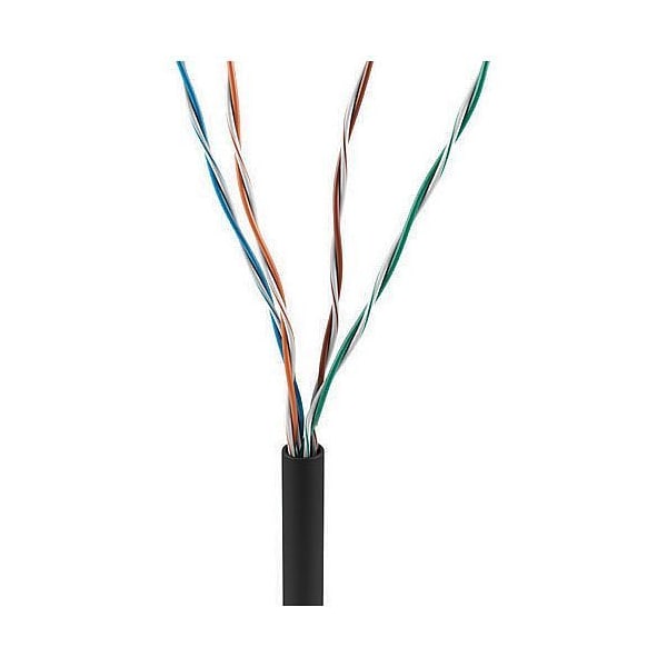 Adipro 24/4 C5E CMR/FT4 BLACK 1M BOX UL/ETL 100% COPPER - 0E-CAT5RBK