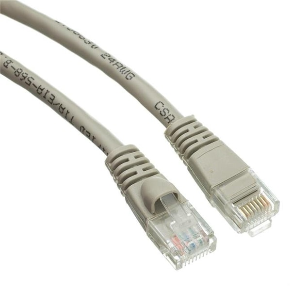 Cable Wholesale Cable Wholesale 10X8-02102 Cat6 Gray Ethernet Patch Cable; Snagless & Molded Boot - 2 ft. - 10X8-02102