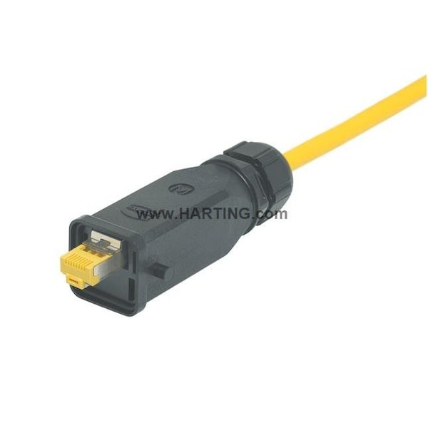 Conector para montaje de cable Harting Han 3A RJ45, negro - 09451251560