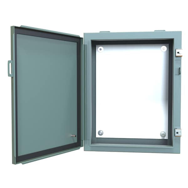 Hammond Steel Electrical Enclosures, 20 in H, 6 in D, 16 in W, NEMA 12, Hinged - 1418C6