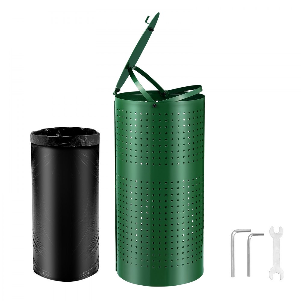 Dog Poop Trash Can 11.5 Gallons Weather-Resistant Dog Waste Bin with Lid - GFBZLJTDXG11KSH3LV0