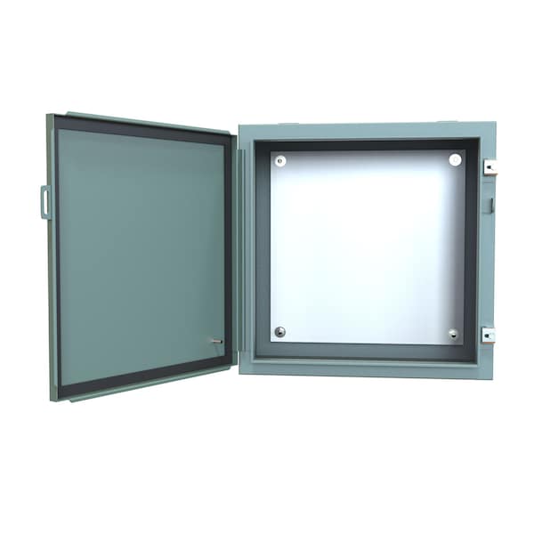 Hammond Steel Electrical Enclosures, 20 in H, 10 in D, 20 in W, NEMA 12, Hinged - 1418D10