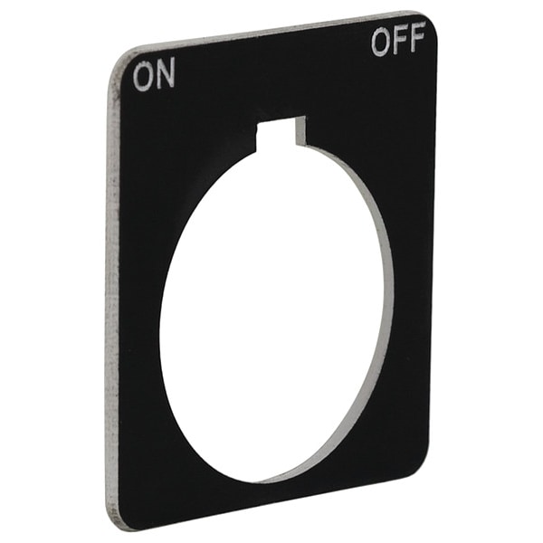 Schneider Electric LegendPlate, Encendido-Apagado, Blanco/Negro, Cuadrado - 9001KN245BP