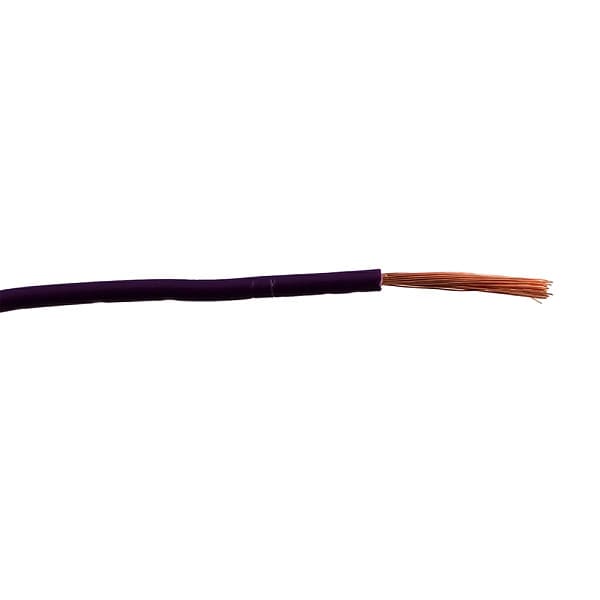 Zoro Select High Temp and High-Voltage Wire, MTW, 14 AWG, Violet, 10 ft - 827D83