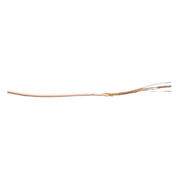 Zoro Select High Temp and High-Voltage Wire, TFE, 14 AWG, White, 25 ft - 827D36