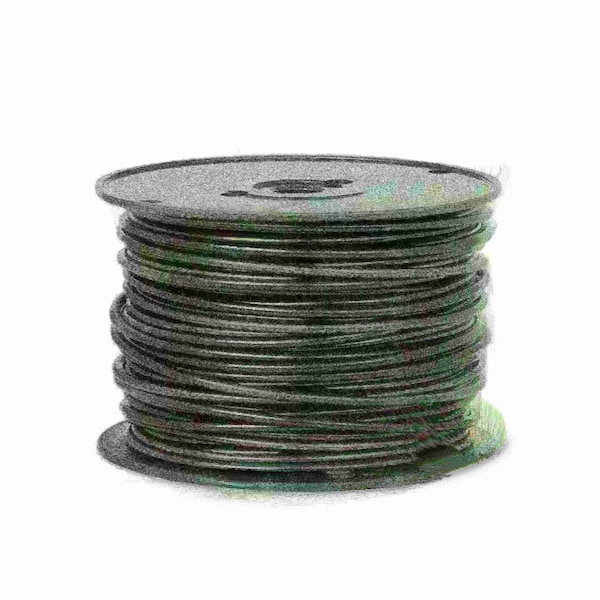 Remington Industries 8 AWG Gauge Primary Wire, Stranded Hook Up Wire, 25 ft Length, Black, 0.1285" Diameter, 60 Volts - 8STRBLAGPT25