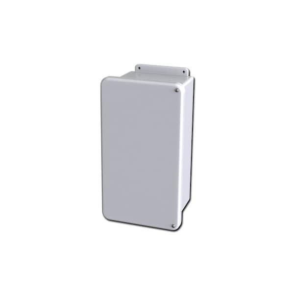 Saginaw Control & Engineering Fiberglass Reinforced Polyester Electrical Enclosures, 15-3/4 in H, 6.81 in D, 8-3/4 in W, Hinged - SCE-1407FG