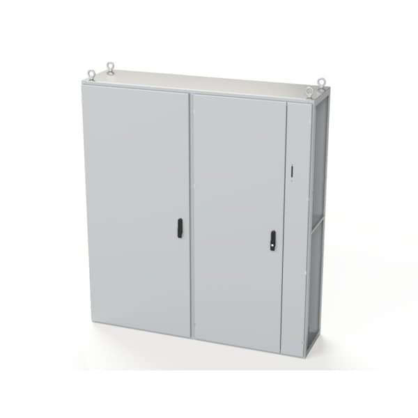 Saginaw Control & Engineering Carbon Steel Electrical Enclosures, 78.74 in H, 18 in D, 70.87 in W, NEMA 3R, 12, 13, Hinged - SCE-TD201805LG