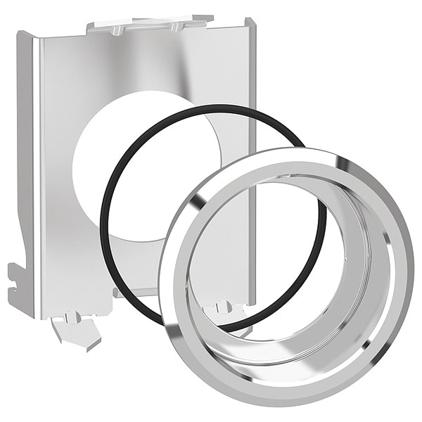 Kit de montaje empotrado Schneider Electric, 30 mm, cromo, metal - ZB4BZ022.