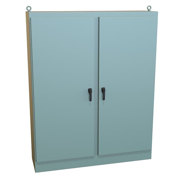 Hammond Steel Electrical Enclosures, 90 in H, 20 in D, 72 in W, NEMA 4, Hinged - HN4FS907220