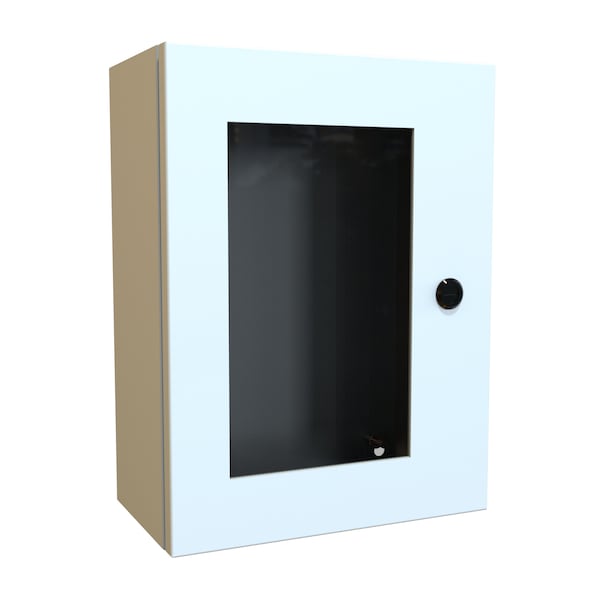 Hammond Steel Electrical Enclosures, 16 in H, 6 in D, 12 in W, NEMA 4, Hinged - EN4SD16126WLG