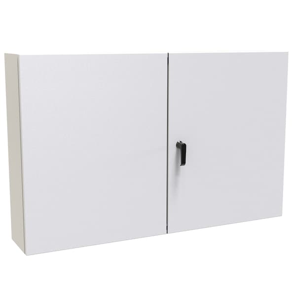 Hammond Steel Electrical Enclosures, 30 in H, 8 in D, 48 in W, NEMA 12, Hinged - EN4TD30488LG