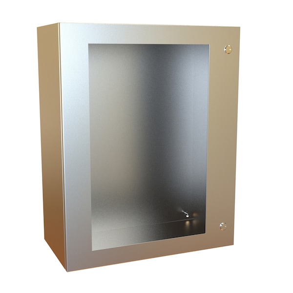 Hammond Stainless Steel Electrical Enclosures, 30 in H, 12 in D, 24 in W, NEMA 4X, Hinged - EN4SD302412WSS