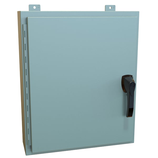 Hammond Steel Electrical Enclosures, 24 in H, 6 in D, 20 in W, NEMA 4, Hinged - HW24206GYHK