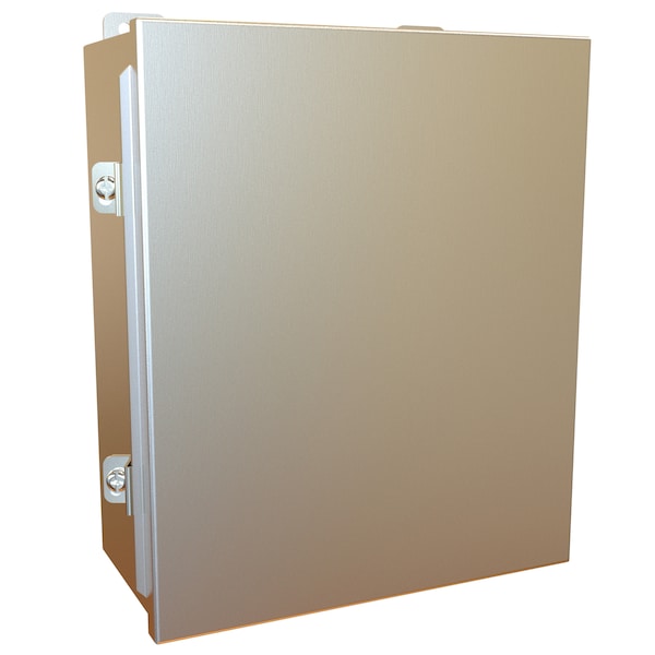 Hammond 304 Stainless Steel Electrical Enclosures, 12 in H, 5 in D, 10 in W, NEMA 4X, Lift Off - 1414N4SSK
