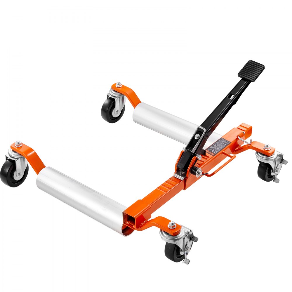 VEVOR Wheel Dolly, 1 Piece Wheel Dolly Car Skate, Heavy Duty Vehicle Positioning with Ratcheting Foot Pedal, Ratchet Type Tire Skate Tire Jack for Car Truck RV Trailer, 1500 LBS - JTSLSBY115002AI4QV0